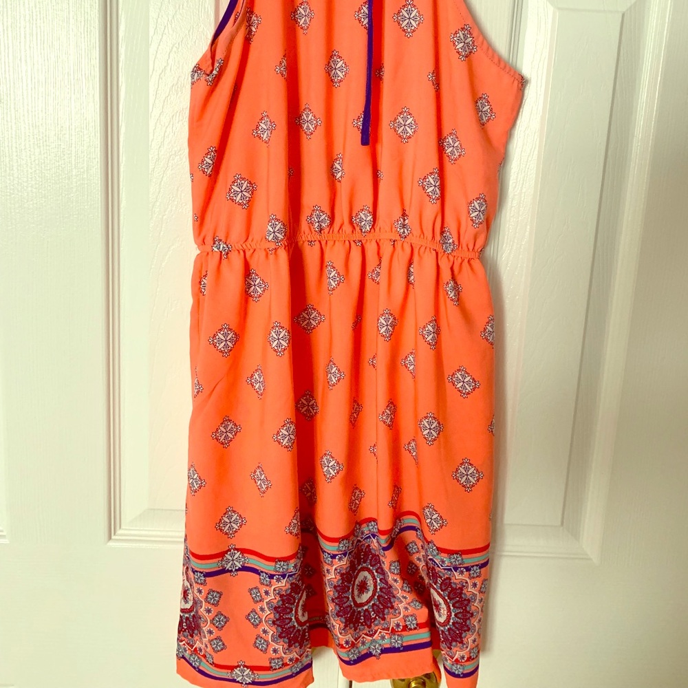 Coral beach dress